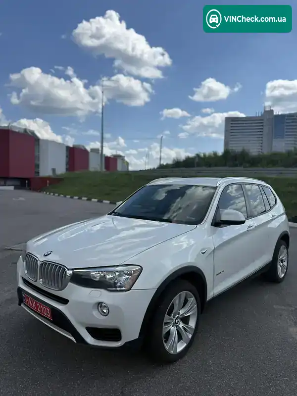 BMW X3 2016, фото з оголошення 1 з 20, VIN 5UXWX9C58G0D63675