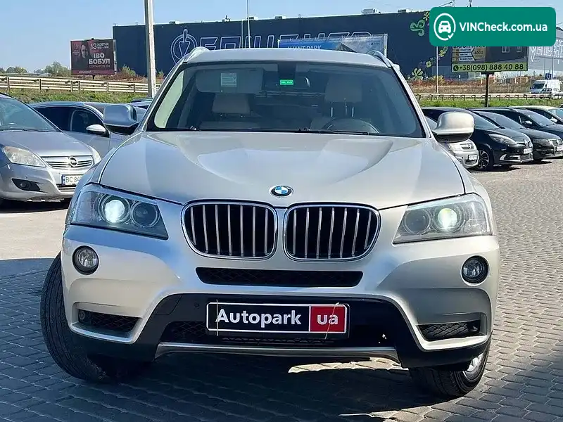 BMW X3 2012, фото з оголошення 2 з 20, VIN WBAWY310600A61100