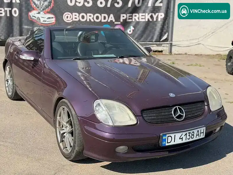 Mercedes-Benz SLK-Class 2000, фото з оголошення 1 з 17, VIN WDB1704491F205959
