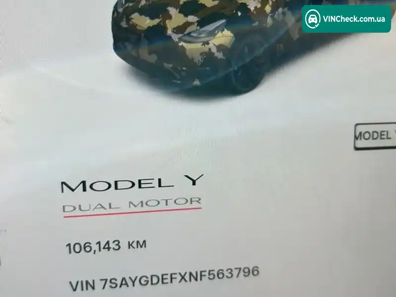 Tesla Model Y 2022, фото з оголошення 1 з 13, VIN 7SAYGDEFXNF563796