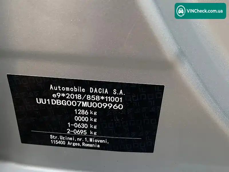 Dacia Spring 2021, фото з оголошення 2 з 20, VIN UU1DBG007MU009960