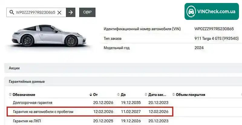 Porsche 911 2023, фото з оголошення 2 з 21, VIN WP0ZZZ997RS230865