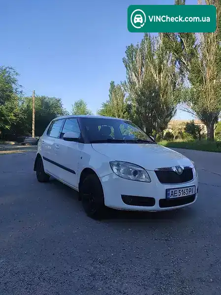 Skoda Fabia 2008, фото з оголошення, VIN TMBDC45J19B502335