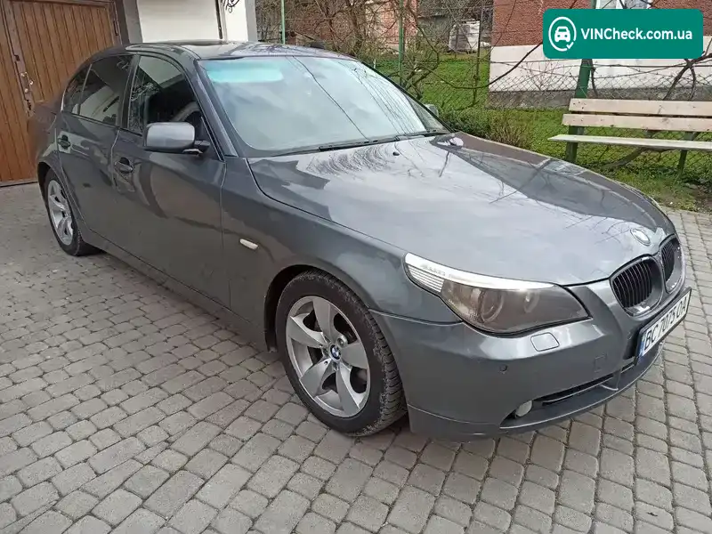 BMW 5 Series 2005, фото з оголошення 1 з 12, VIN WBANC710X0B666384