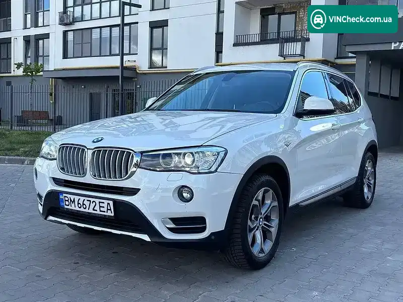 BMW X3 2017, фото з оголошення 2 з 20, VIN WBAWX310100L80257