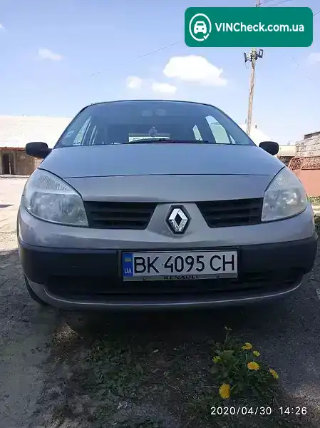 Renault Scenic 2004, фото з оголошення, VIN VF1JM0BBH31835791