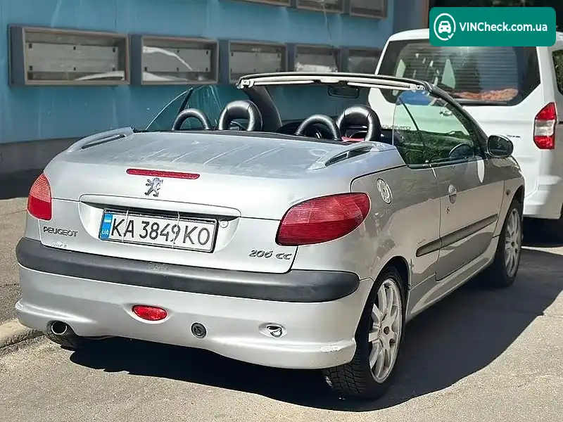 Peugeot 206 2001, фото з оголошення 2 з 10, VIN VF32DRFNF41993004