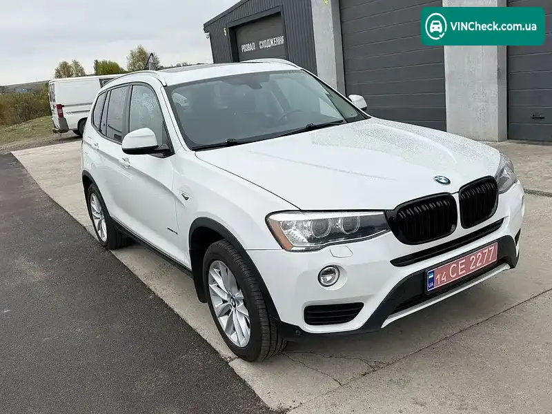 BMW X3 2016, фото з оголошення 2 з 20, VIN 5UXWX9C53F0D57250
