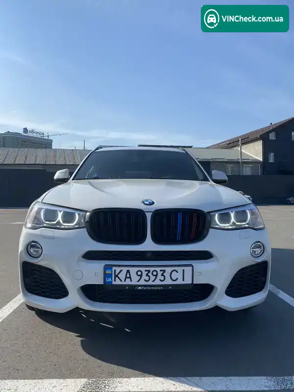 BMW X3 2016, фото з оголошення 1 з 20, VIN 5UXWX7C56H0S19657