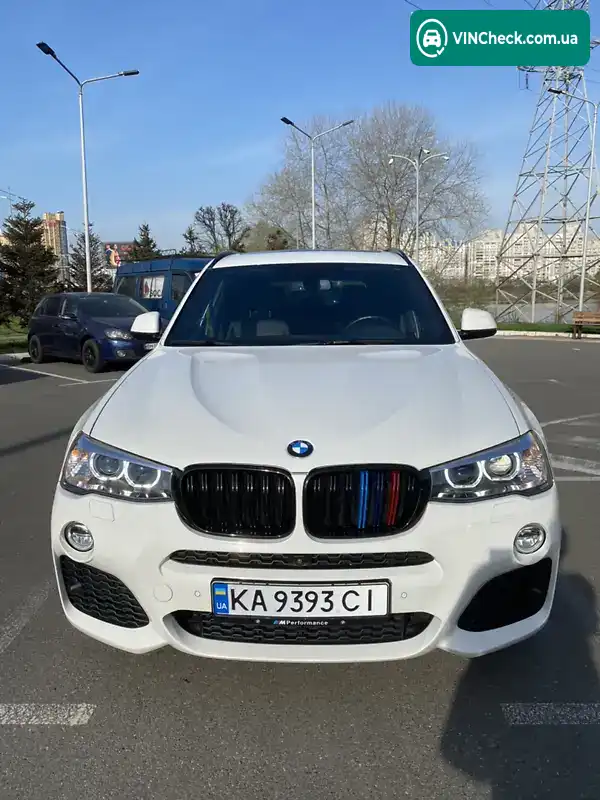 BMW X3 2016, фото з оголошення 2 з 20, VIN 5UXWX7C56H0S19657
