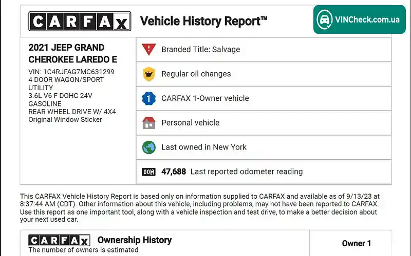 Jeep Grand Cherokee 2021, фото з оголошення 2 з 21, VIN 1C4RJFAG7MC631299