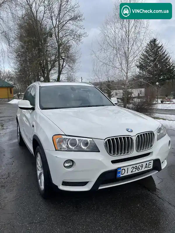 BMW X3 2012, фото з оголошення 2 з 12, VIN 5UXWX5C50CL728042