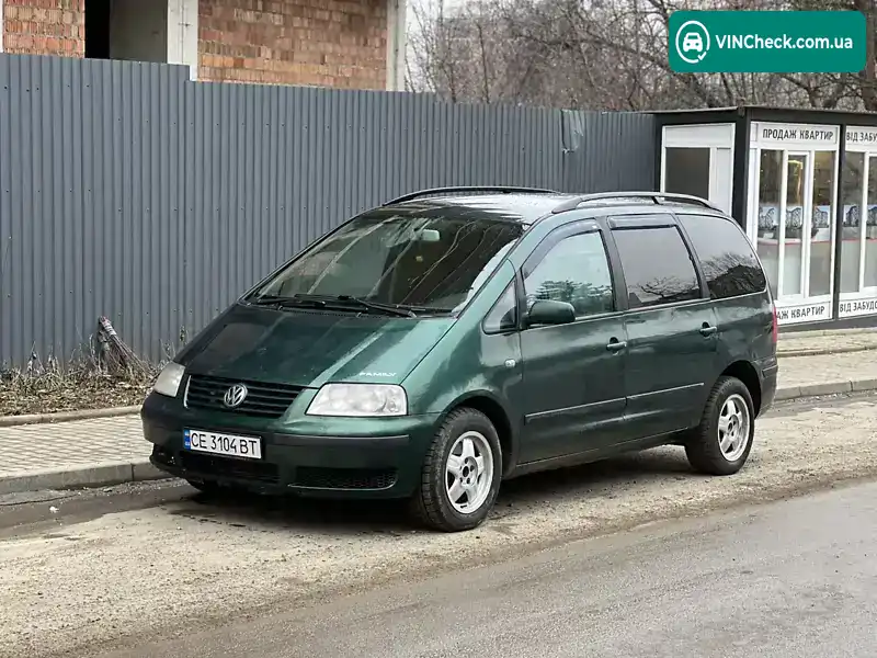 Volkswagen Sharan 2000, фото з оголошення 2 з 21, VIN WVWZZZ7MZ1V035166