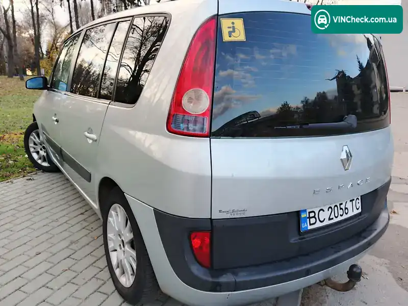 Renault Espace 2004, фото з оголошення 2 з 20, VIN VF1JK0UA631433210