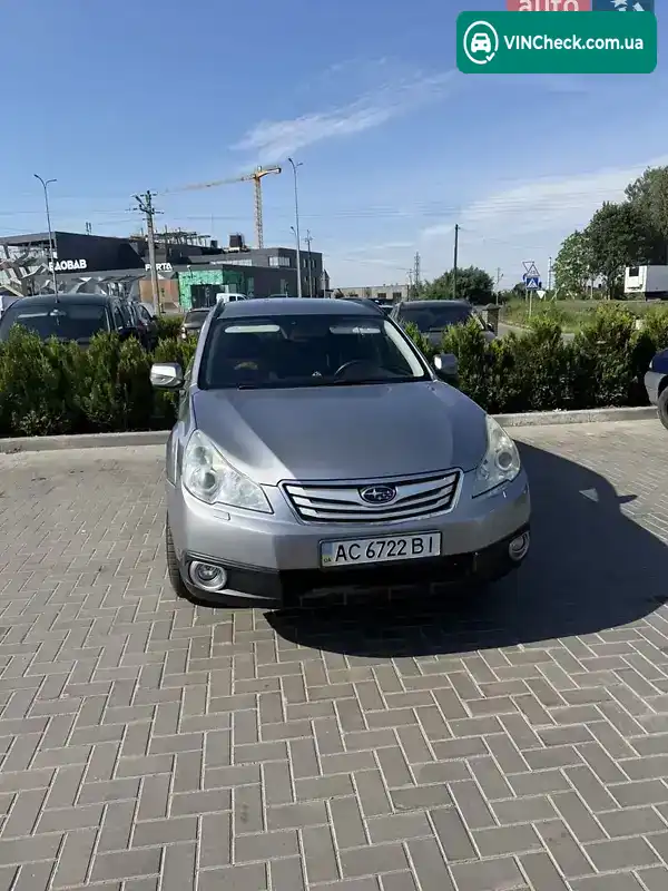 Subaru Outback 2010, фото з оголошення 2 з 16, VIN JF1BR9L95BG054618