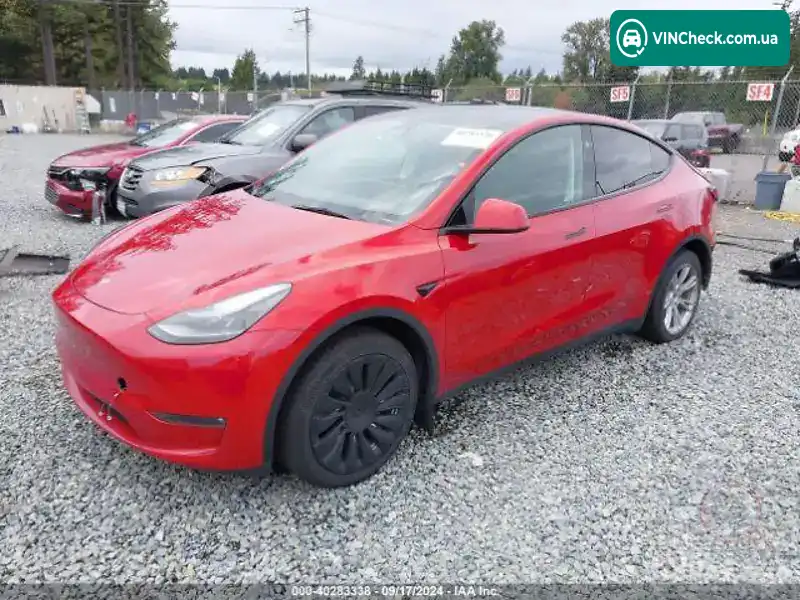 Tesla Model Y 2023, фото з оголошення 1 з 12, VIN 7SAYGAEE7PF902071