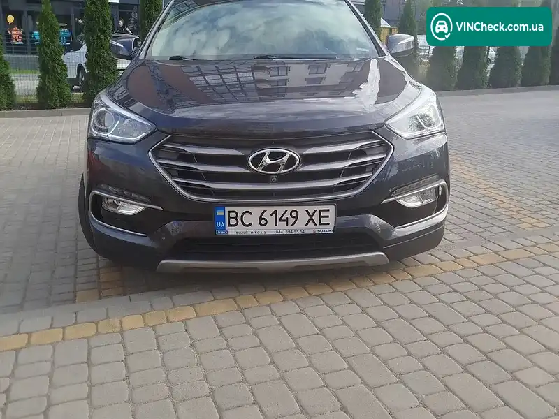 Hyundai Santa FE 2017, фото з оголошення 2 з 16, VIN 5XYZUDLB8JG504484