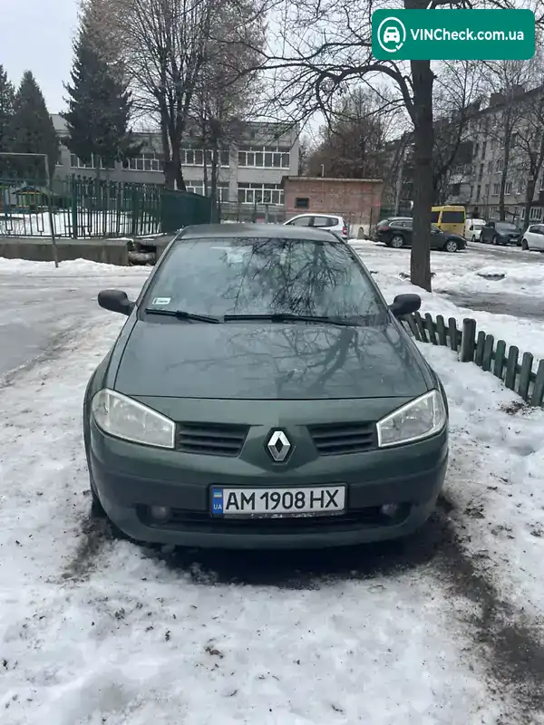 Renault Megane 2002, фото з оголошення 1 з 8, VIN VF1BM0J0H27930235