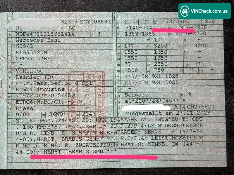 Mercedes-Benz V-Class 2018, фото з оголошення 2 з 18, VIN WDF44781313331414