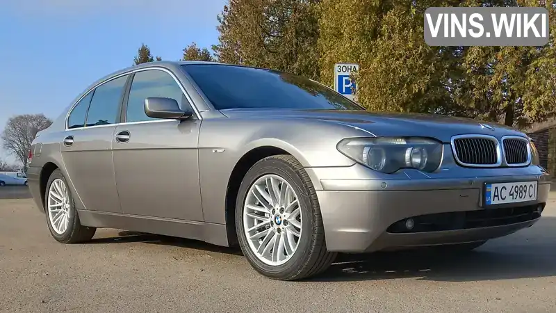 BMW 7 Series 2004, фото з оголошення 1 з 21, VIN WBAGL41010DL96134