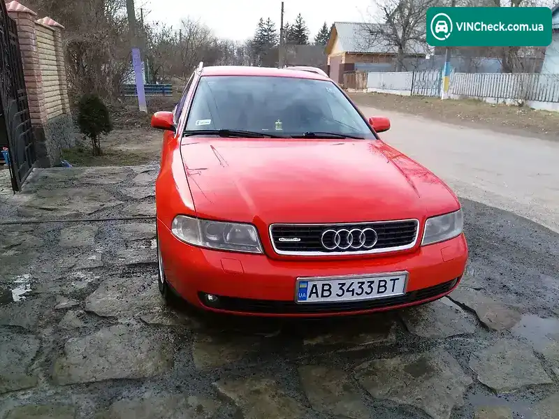 Audi A4 2001, фото з оголошення, VIN WAUZZZ8DZ1A148034