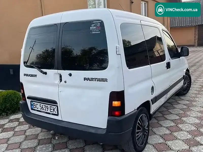 Peugeot Partner 2000, фото з оголошення 2 з 7, VIN VF35CRHYF60331307