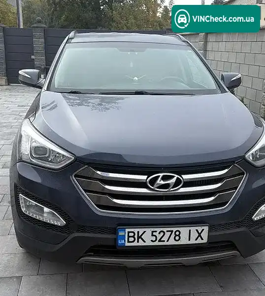 Hyundai Santa FE 2014, фото з оголошення, VIN 5XYZU3LA1EG209153