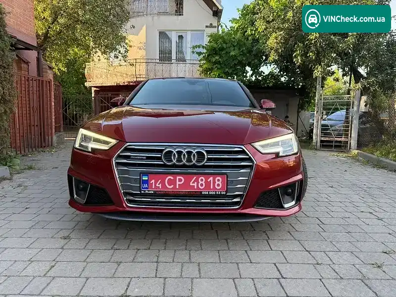 Audi A4 2019, фото з оголошення 1 з 20, VIN WAUENAF45KA067498