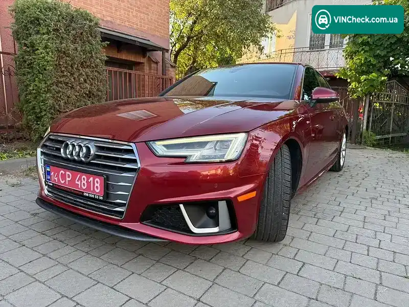 Audi A4 2019, фото з оголошення 2 з 20, VIN WAUENAF45KA067498