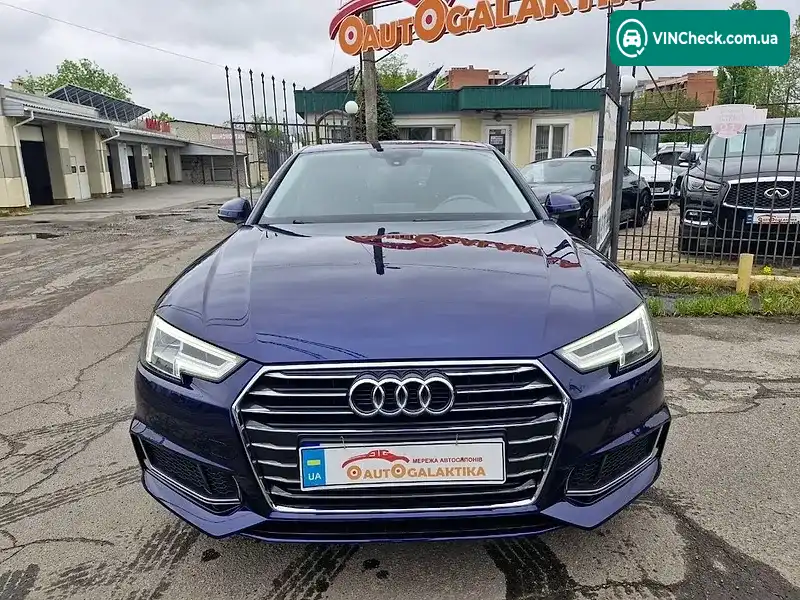 Audi A4 2019, фото з оголошення 2 з 20, VIN WAUGMAF41KA058325