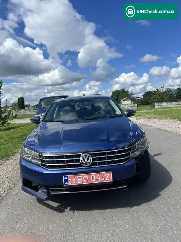 Volkswagen Passat 2016, фото з оголошення 1 з 7, VIN 1VWBT7A3XGC064134