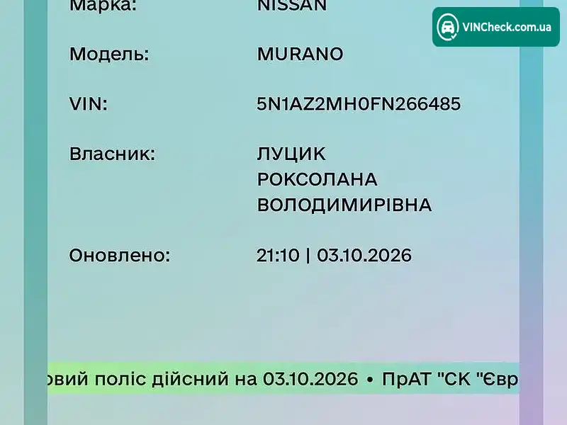 Nissan Murano 2015, фото з оголошення 2 з 20, VIN 5N1AZ2MH0FN266485