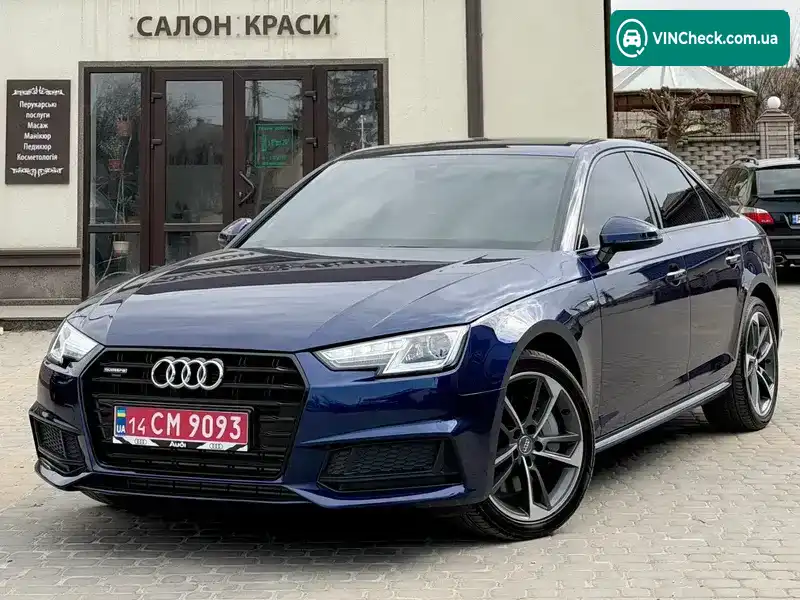 Audi A4 2019, фото з оголошення 2 з 21, VIN WAUDNAF47KA003300