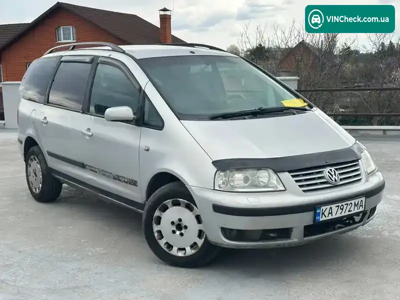 Volkswagen Sharan 2001, фото з оголошення 1 з 9, VIN WVWZZZ7MZ1V039589