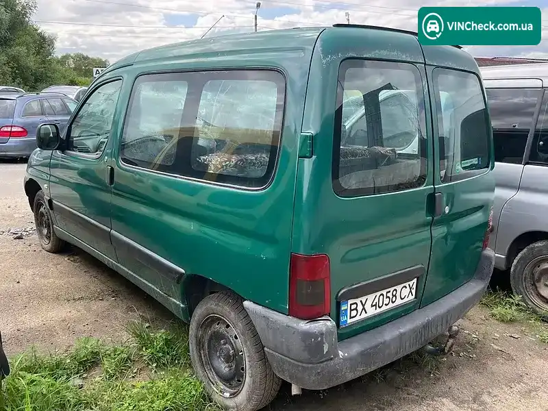 Peugeot Partner 2001, фото з оголошення 2 з 5, VIN VF35BHFXF60351101