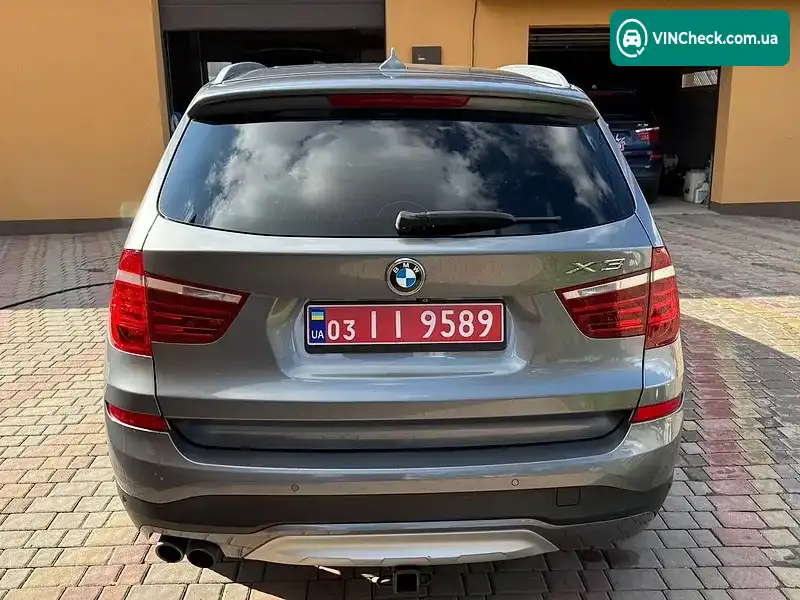 BMW X3 2017, фото з оголошення 2 з 20, VIN 5UXWX9C53H0D96200