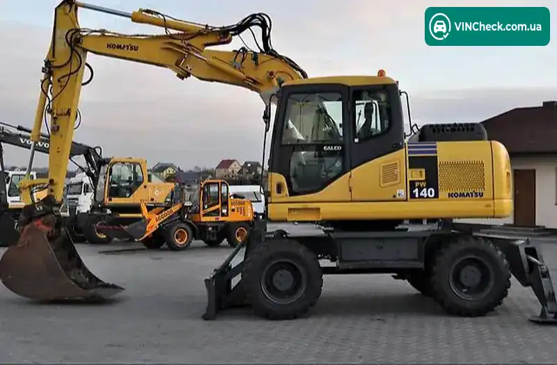 Komatsu Pw140 2008, фото з оголошення, VIN KMTPW019C79H55363