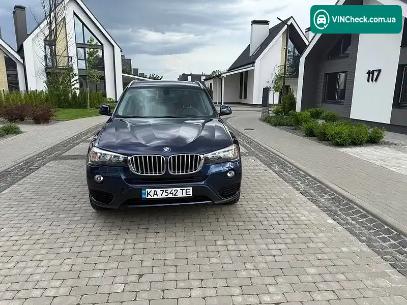 BMW X3 2017, фото з оголошення 1 з 20, VIN 5UXWX9C32H0W68960
