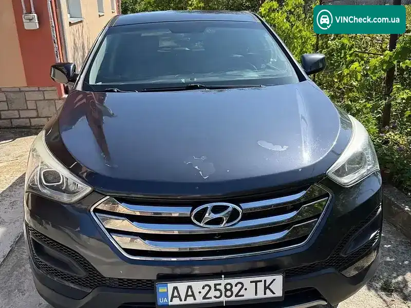 Hyundai Santa FE 2014, фото з оголошення, VIN 5XYZT3LBXEG202682