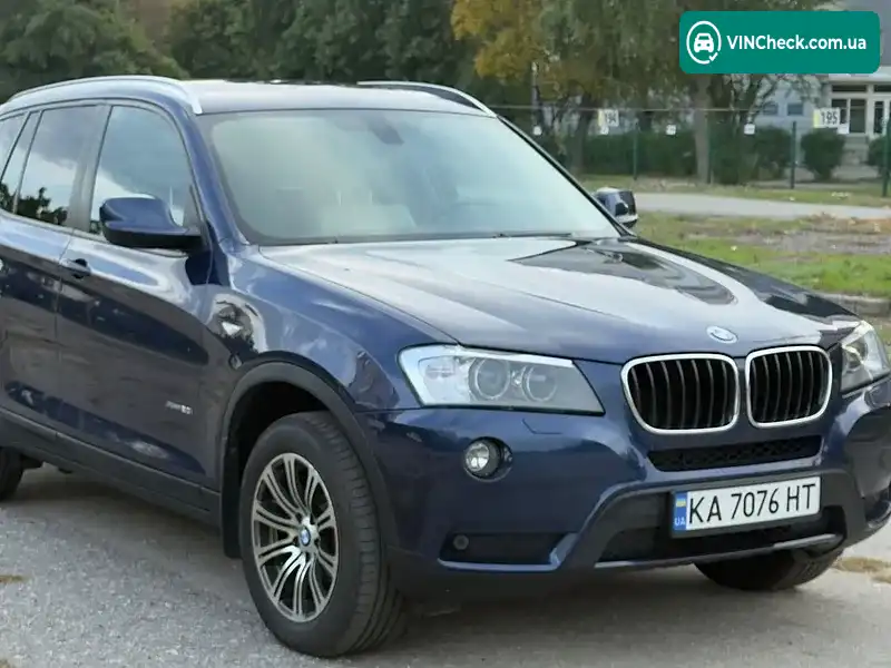 BMW X3 2014, фото з оголошення 2 з 20, VIN WBAWX310500G32000