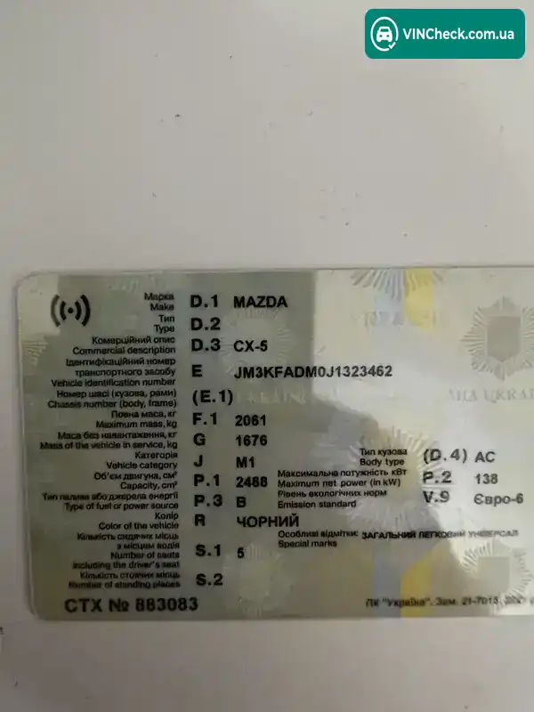 Mazda CX-5 2018, фото з оголошення 2 з 20, VIN JM3KFADM0J1323462
