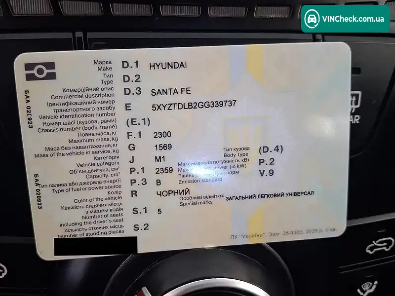 Hyundai Santa FE 2016, фото з оголошення 1 з 12, VIN 5XYZTDLB2GG339737