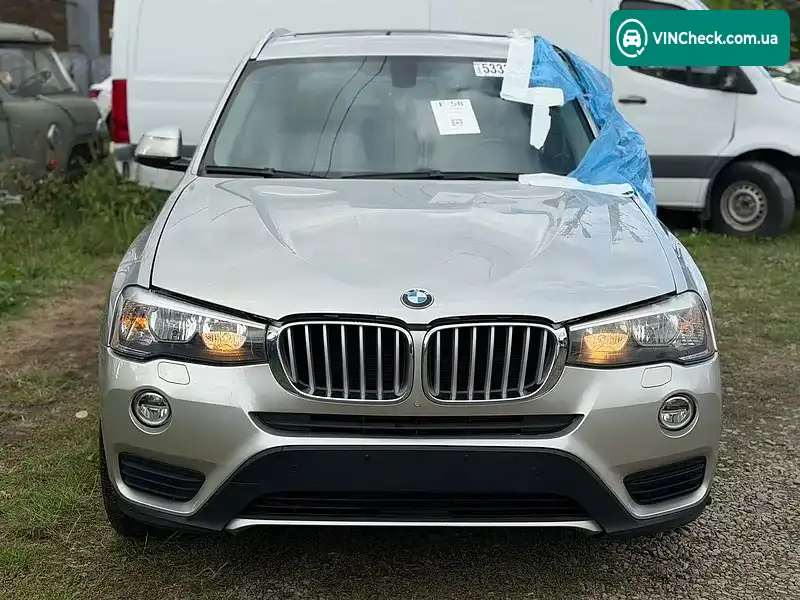 BMW X3 2017, фото з оголошення 2 з 18, VIN 5UXWX9C50H0T09205