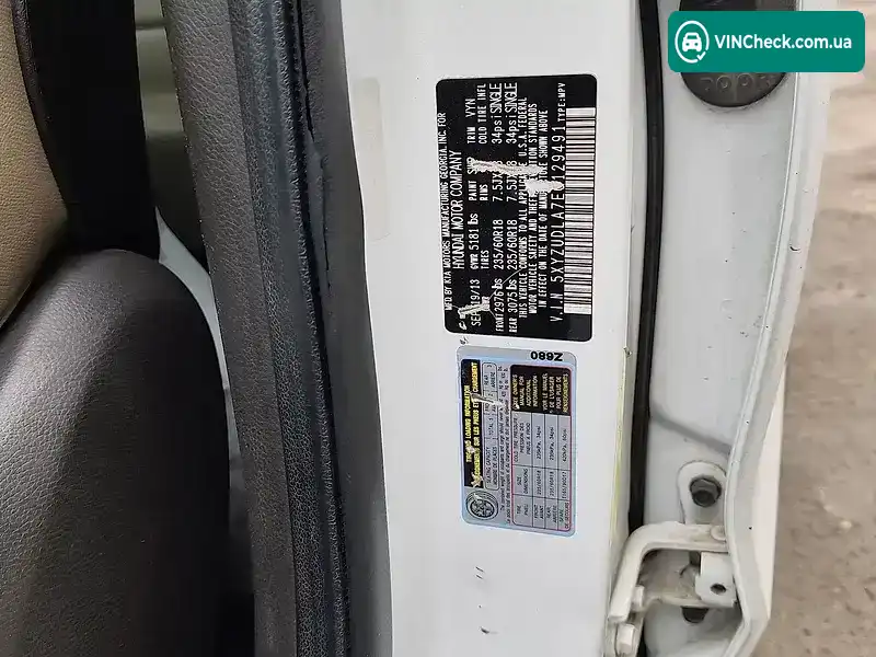 Hyundai Santa FE 2013, фото з оголошення 2 з 7, VIN 5XYZUDLA7EG129491