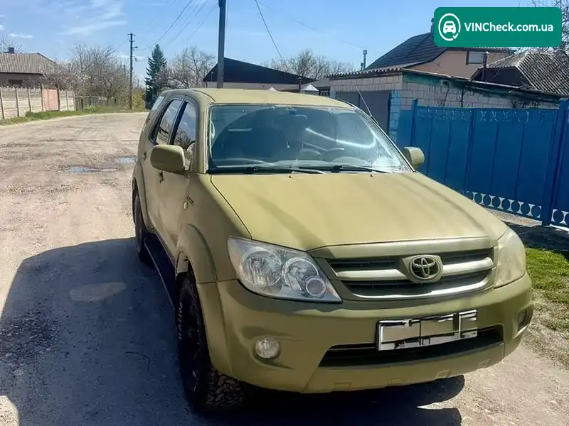 Toyota Fortuner 2008, фото з оголошення 1 з 6, VIN MHFYX59G608000781