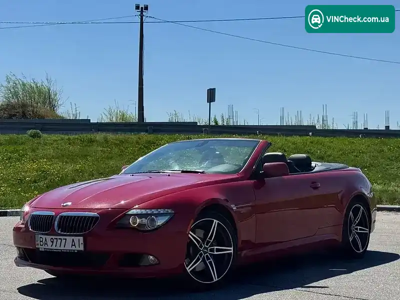 BMW 6 Series 2008, фото з оголошення 1 з 16, VIN WBAEB535X9CX64726
