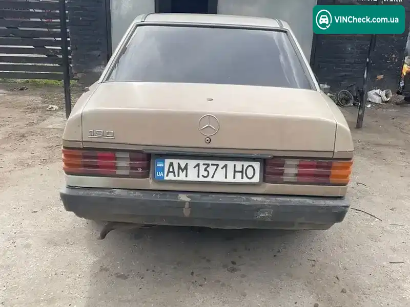 Mercedes-Benz 190 1986, фото з оголошення 2 з 15, VIN WDB2010231A281658