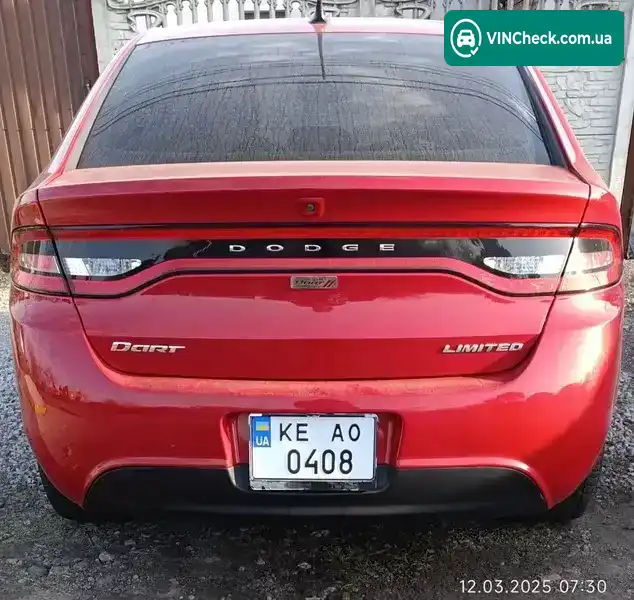 Dodge Dart 2012, фото з оголошення 2 з 3, VIN 1C3CDFCA1DD110938