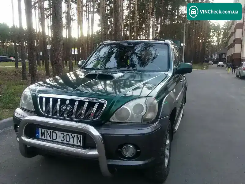 Hyundai Terracan 2002, фото з оголошення 1 з 20, VIN KMHNM81XP3U080157