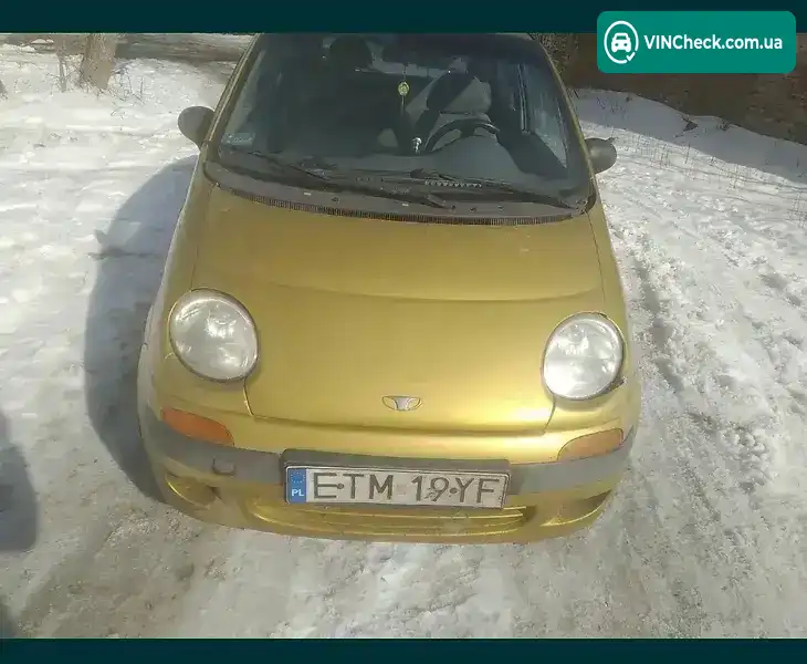 Daewoo Matiz 1999, фото з оголошення, VIN KLY4A11BDXC154966